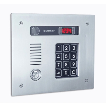 Laskomex CP-2513TP INOX - Panel audio poziomy, ze stali nierdzewnej, z czytnikiem kluczy „Dallas”